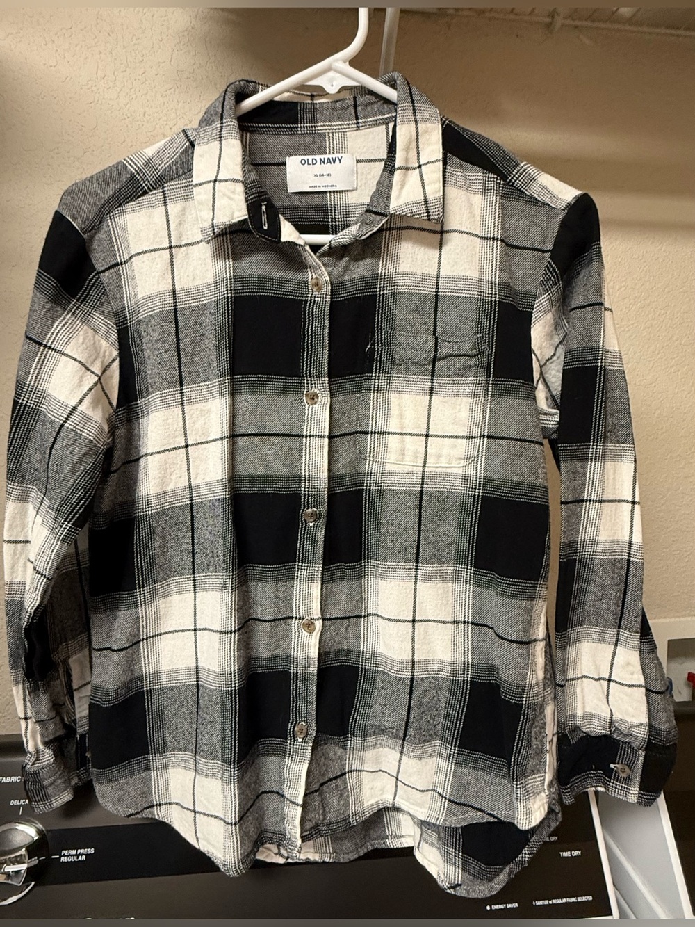 Black & White Top, Old Navy, Girls Size 14-16, Looks New